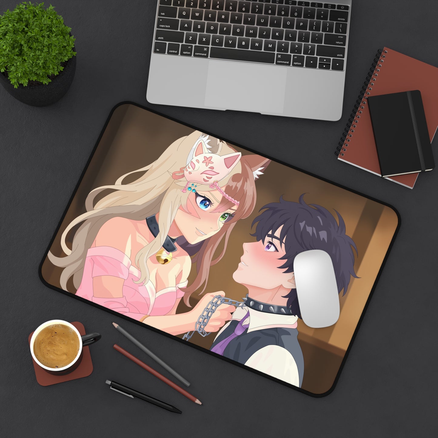 Cute Desk Pad - Amaterasu & Machyie