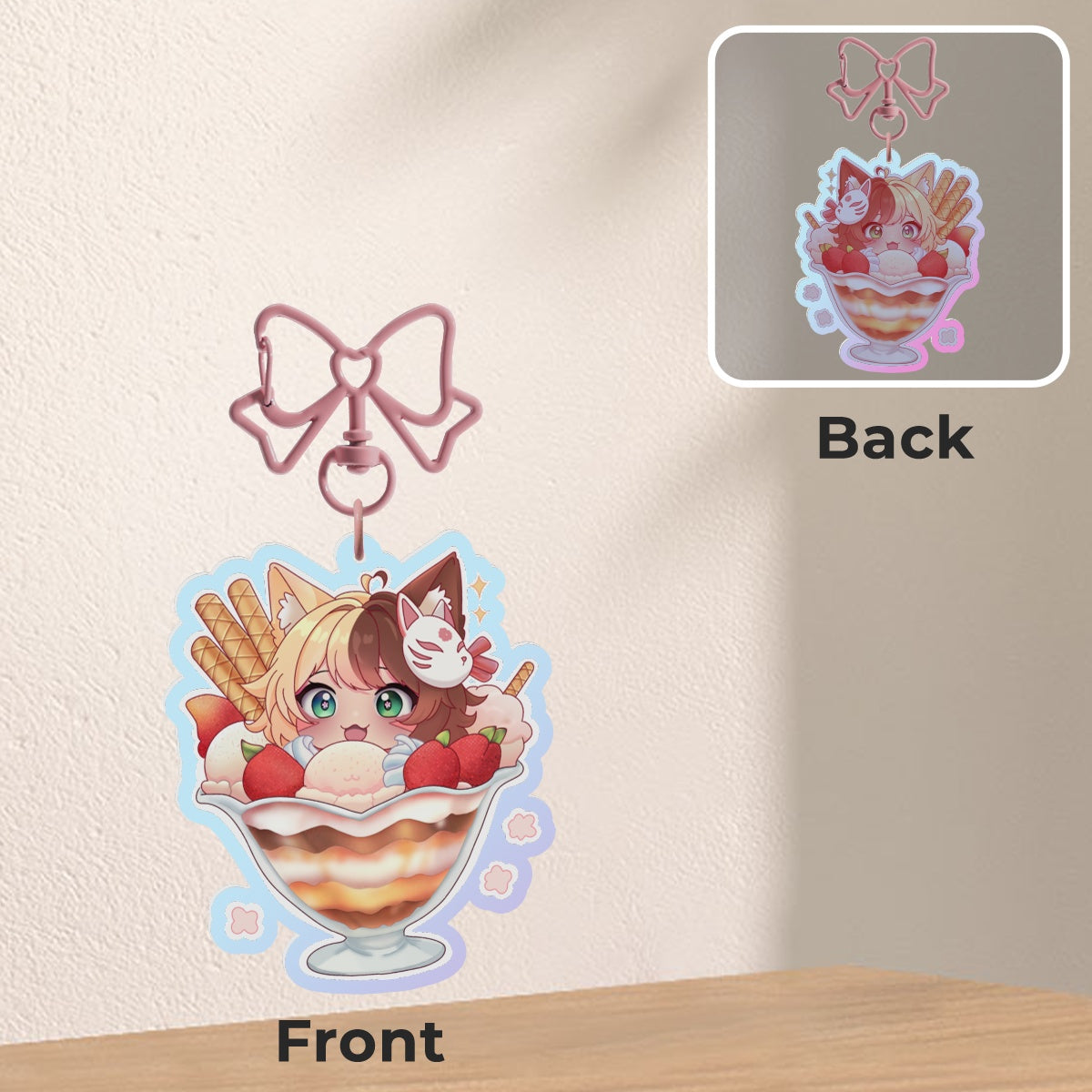 Amaterasu Icecream Keychain