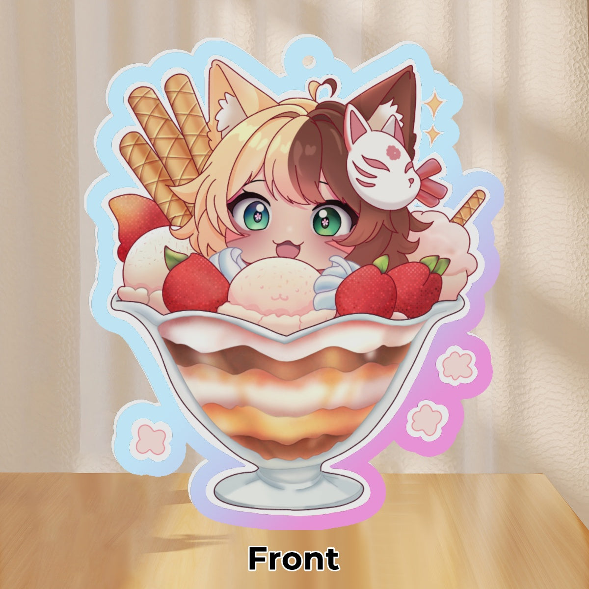 Amaterasu Icecream Keychain