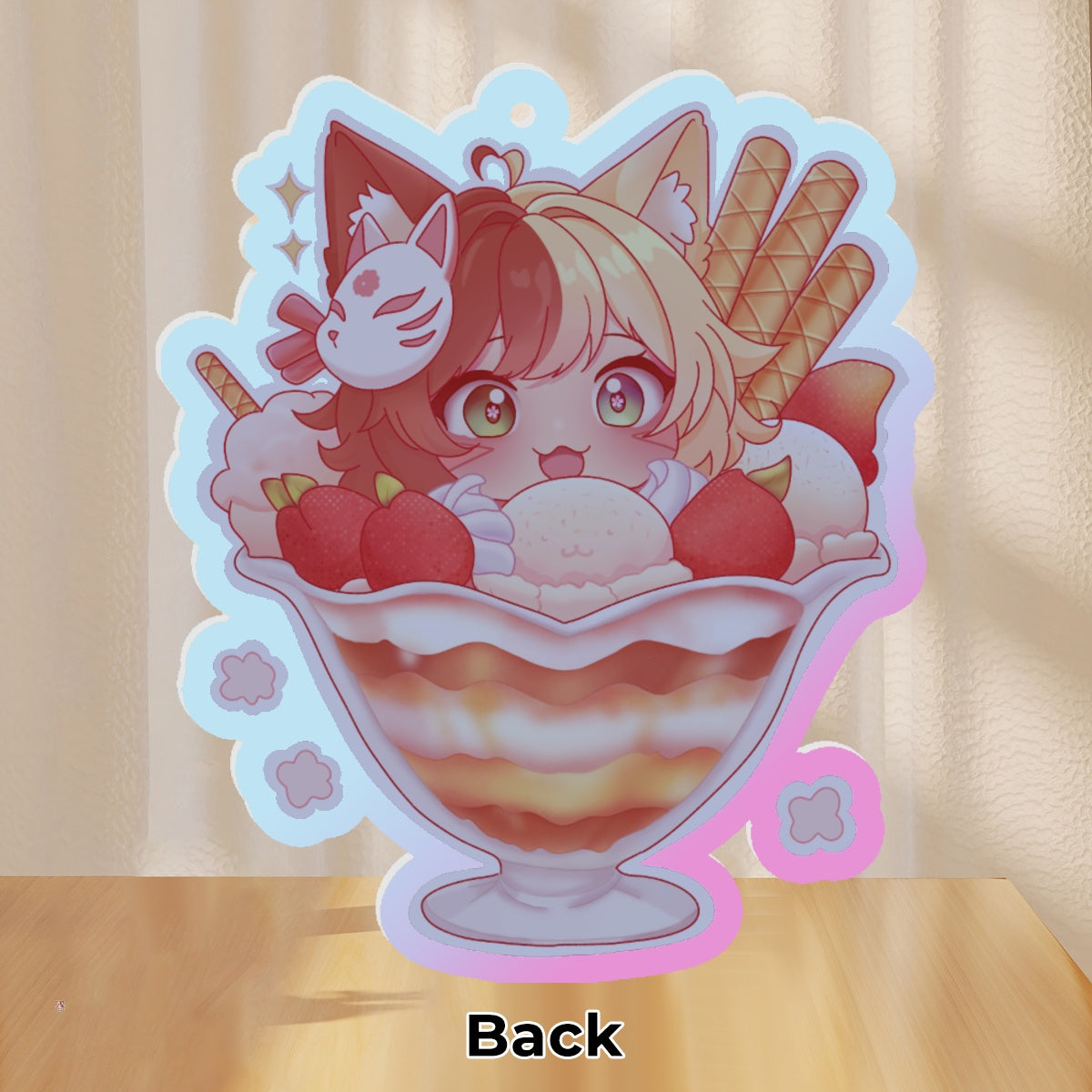 Amaterasu Icecream Keychain